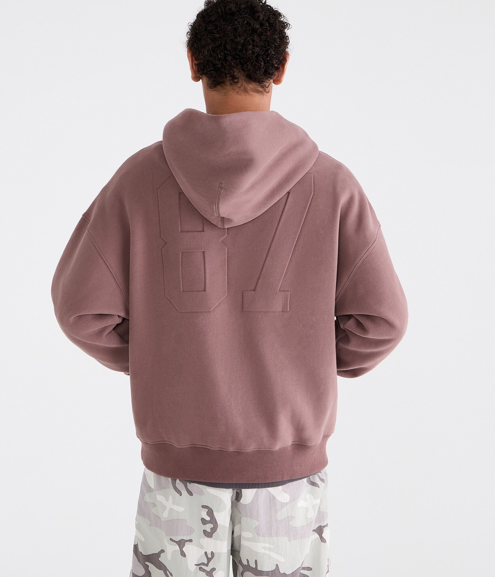 Cloud Soft Embossed 87 Boxy Pullover Hoodie