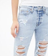 Real Denim Low-Rise Boyfriend Ankle Jean
