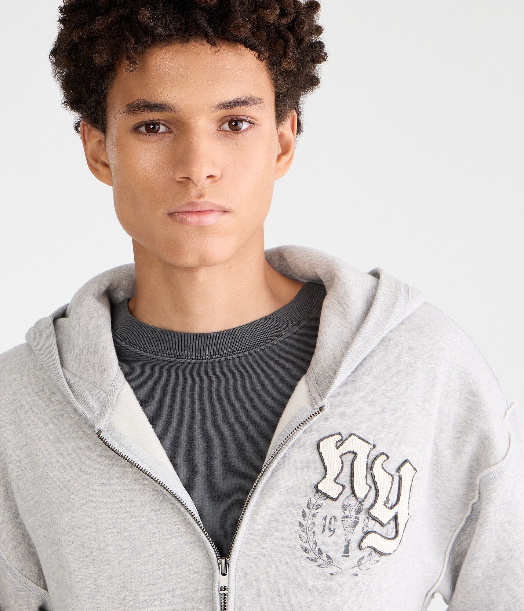 Cloud Soft New York Boxy Full-Zip Hoodie
