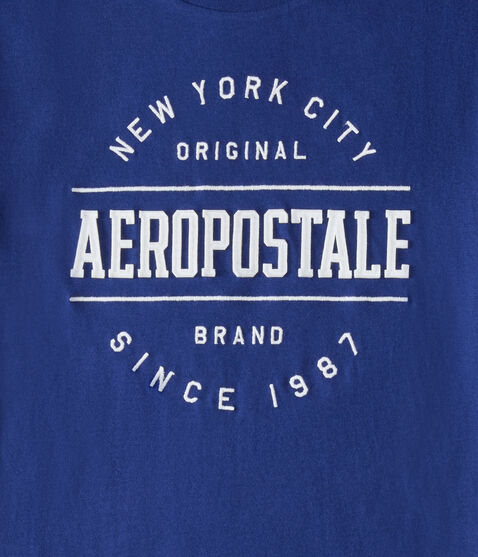 Aeropostale NYC Circle Appliqué Graphic Tee Aeropostale NYC Circle Appliqué Graphic Tee