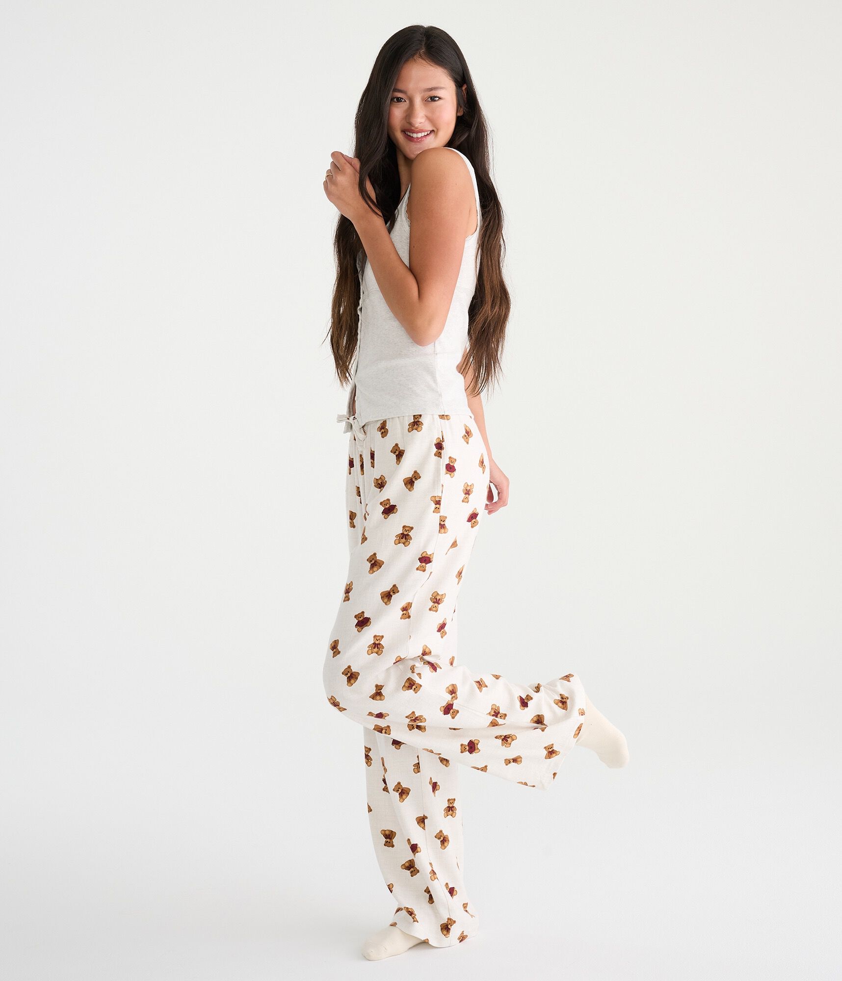 Teddy Bear Flannel Sleep Pants