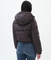 Cropped Hooded Puffer Jacket