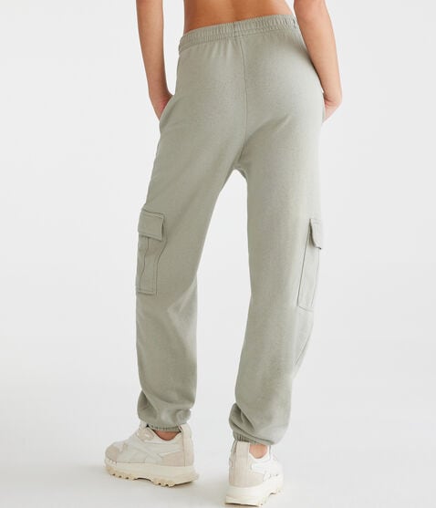 Slouchy Mid-Rise Cargo Sweatpants Slouchy Mid-Rise Cargo Sweatpants