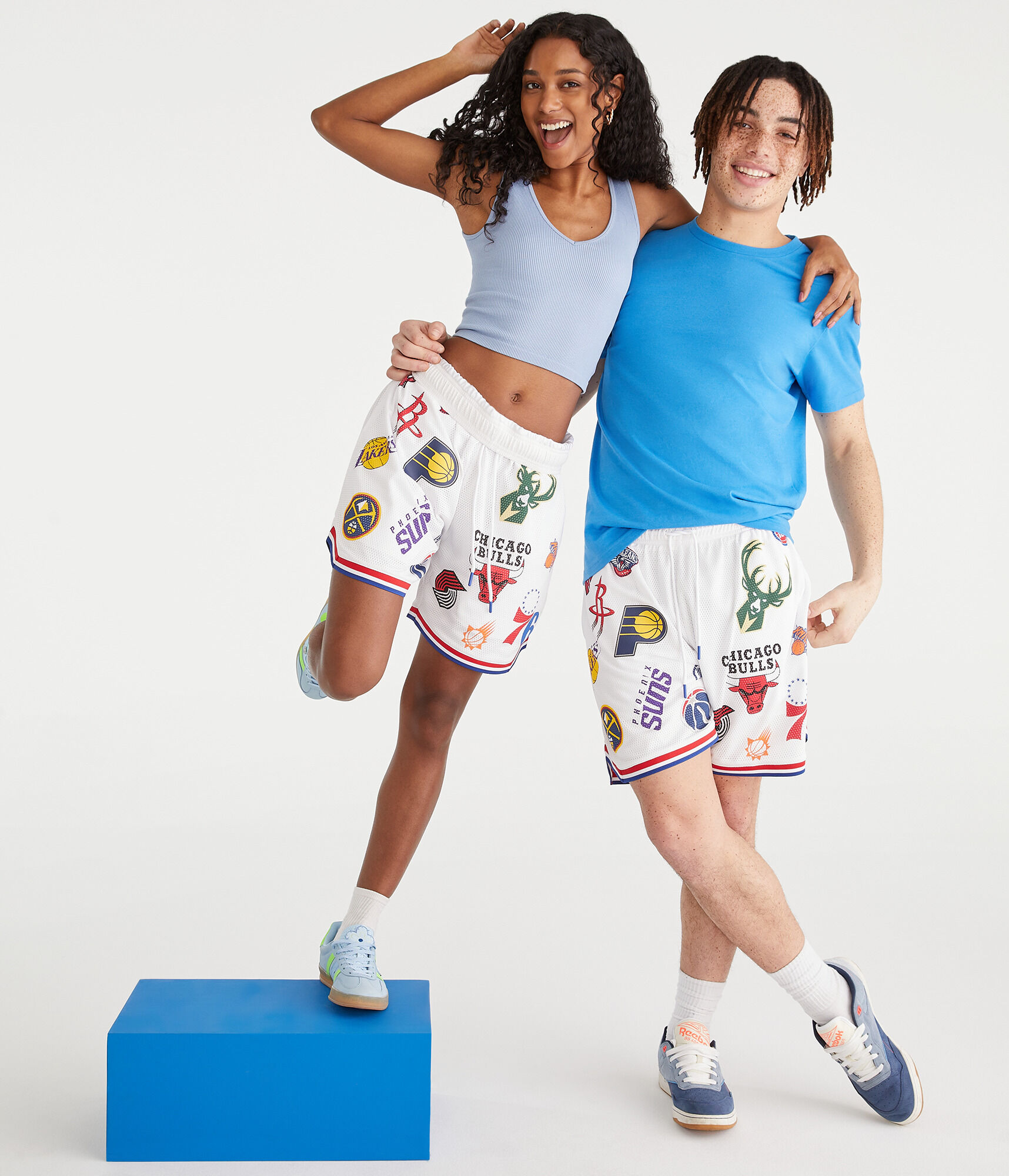 NBA Team Logos Mesh Shorts 6"