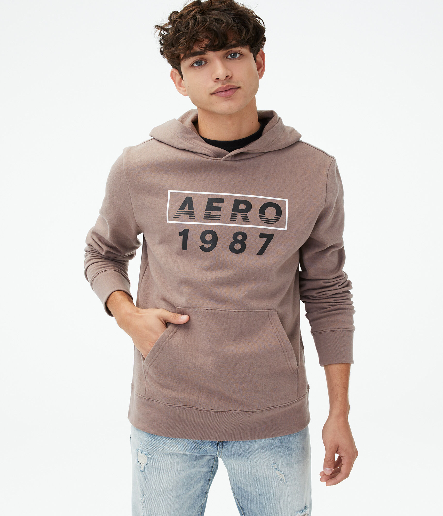 Aero 1987 Box Logo Pullover Hoodie