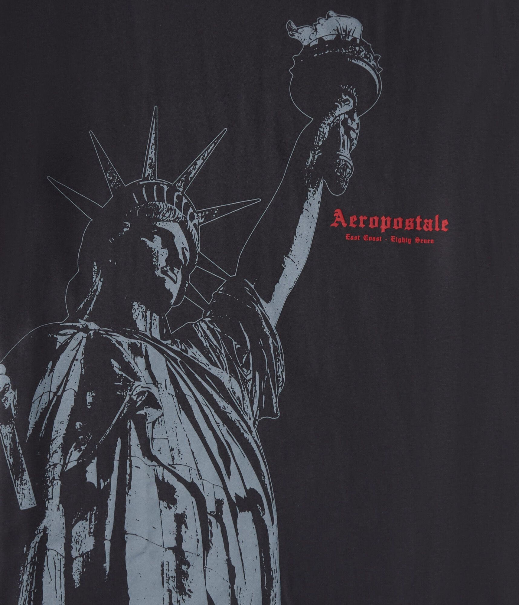Aeropostale Shadow Statue Of Liberty Graphic Tee