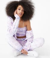 Tie-Dye Oversized Full-Zip Hoodie