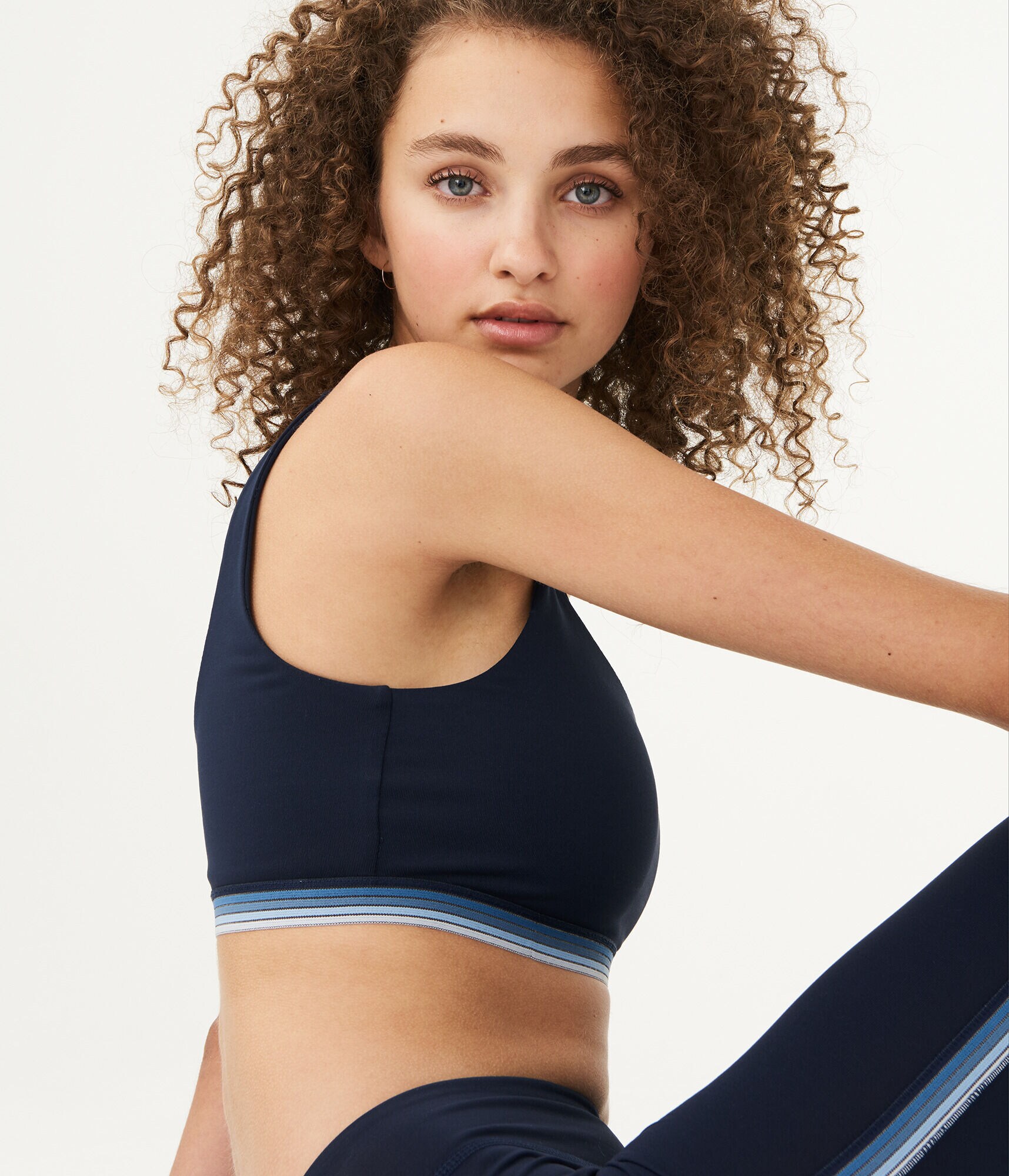 Ombre Stripe Medium-Support Sports Bra