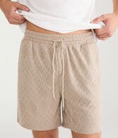 Jacquard Knit Shorts 6"