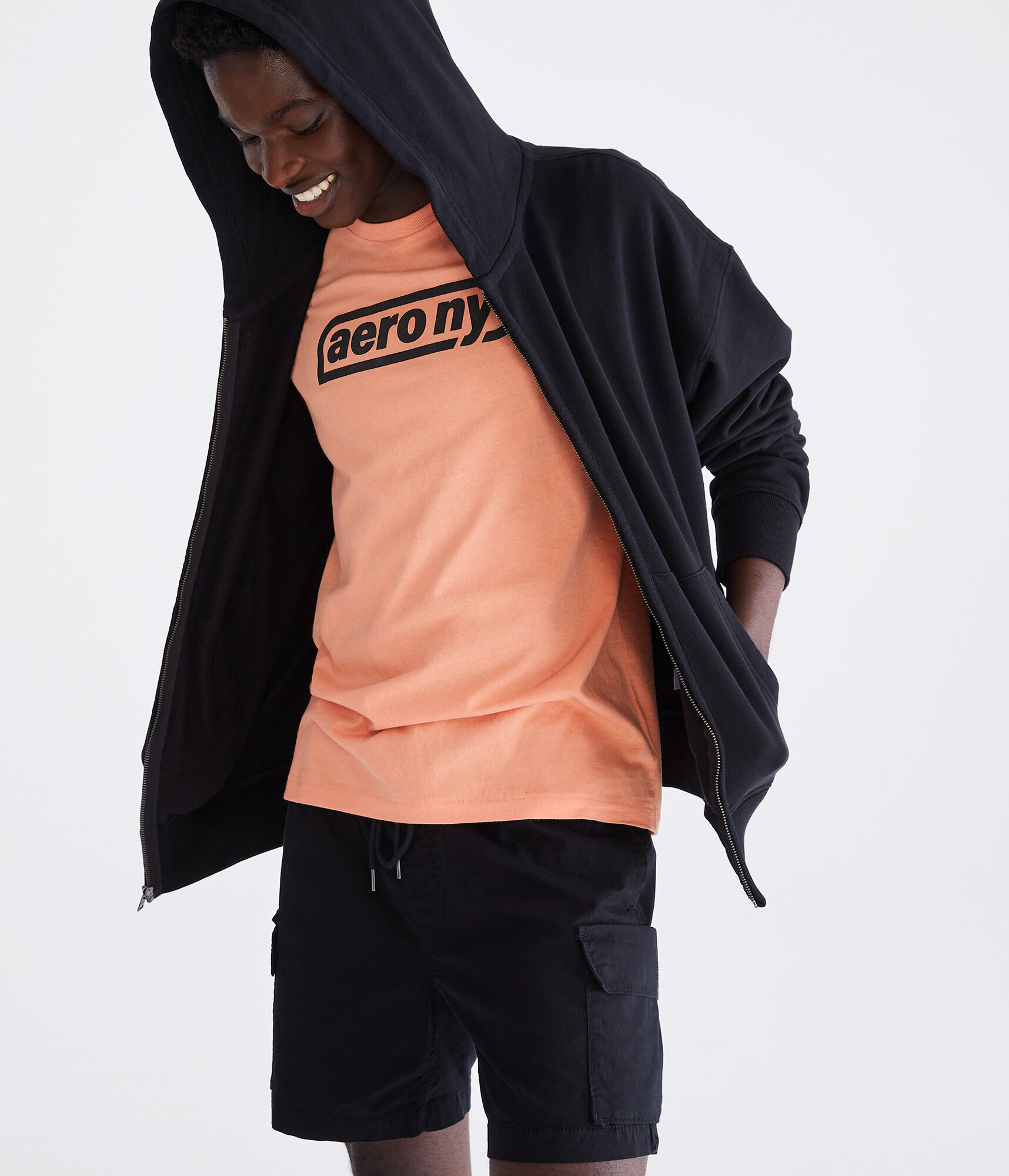 Aero NY Box Logo Graphic Tee