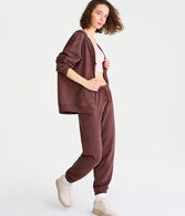 Slouchy High-Waisted Cinched Sweatpants