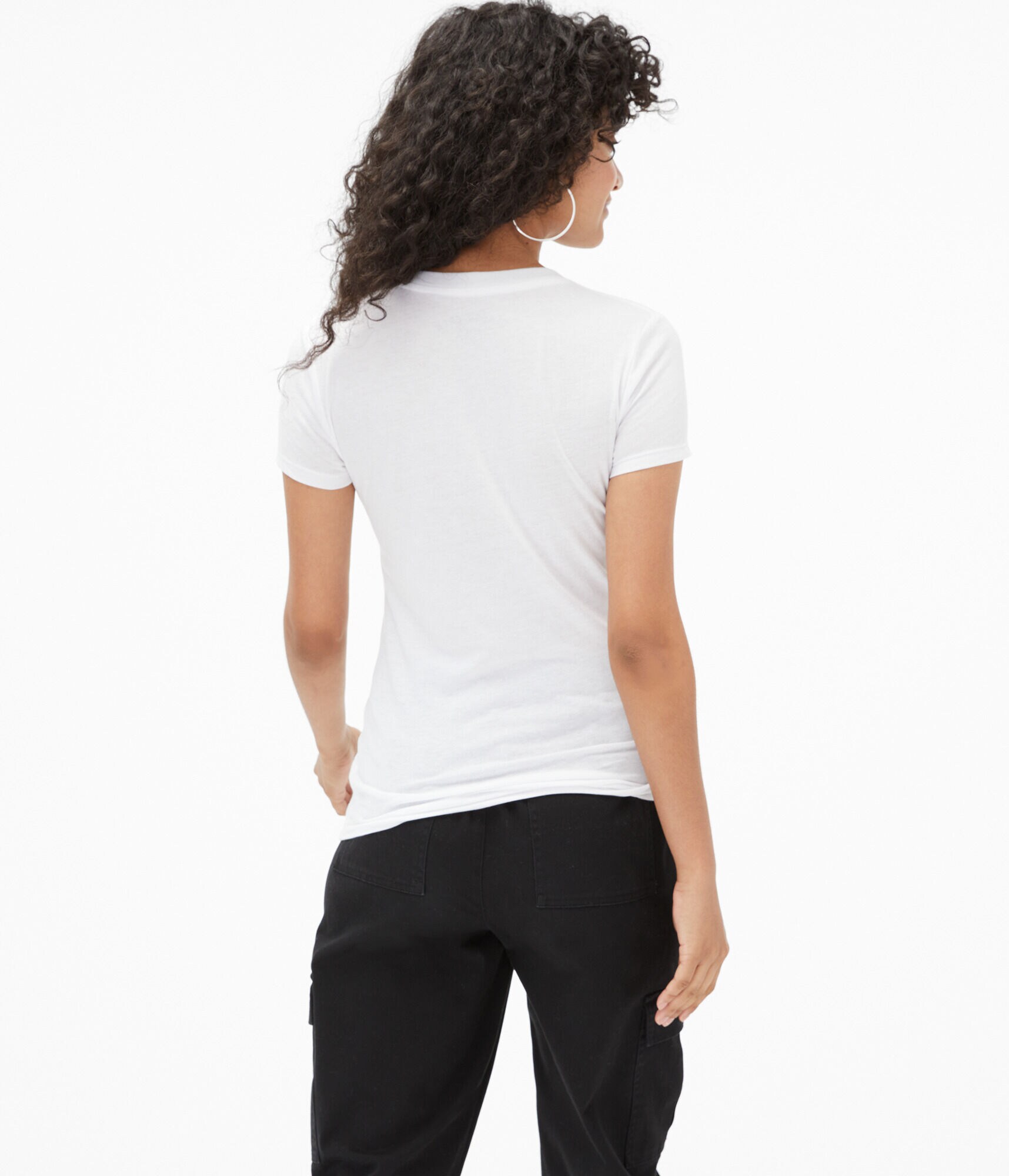 Aeropostale Tropical Floral Appliqu&eacute; Graphic Tee