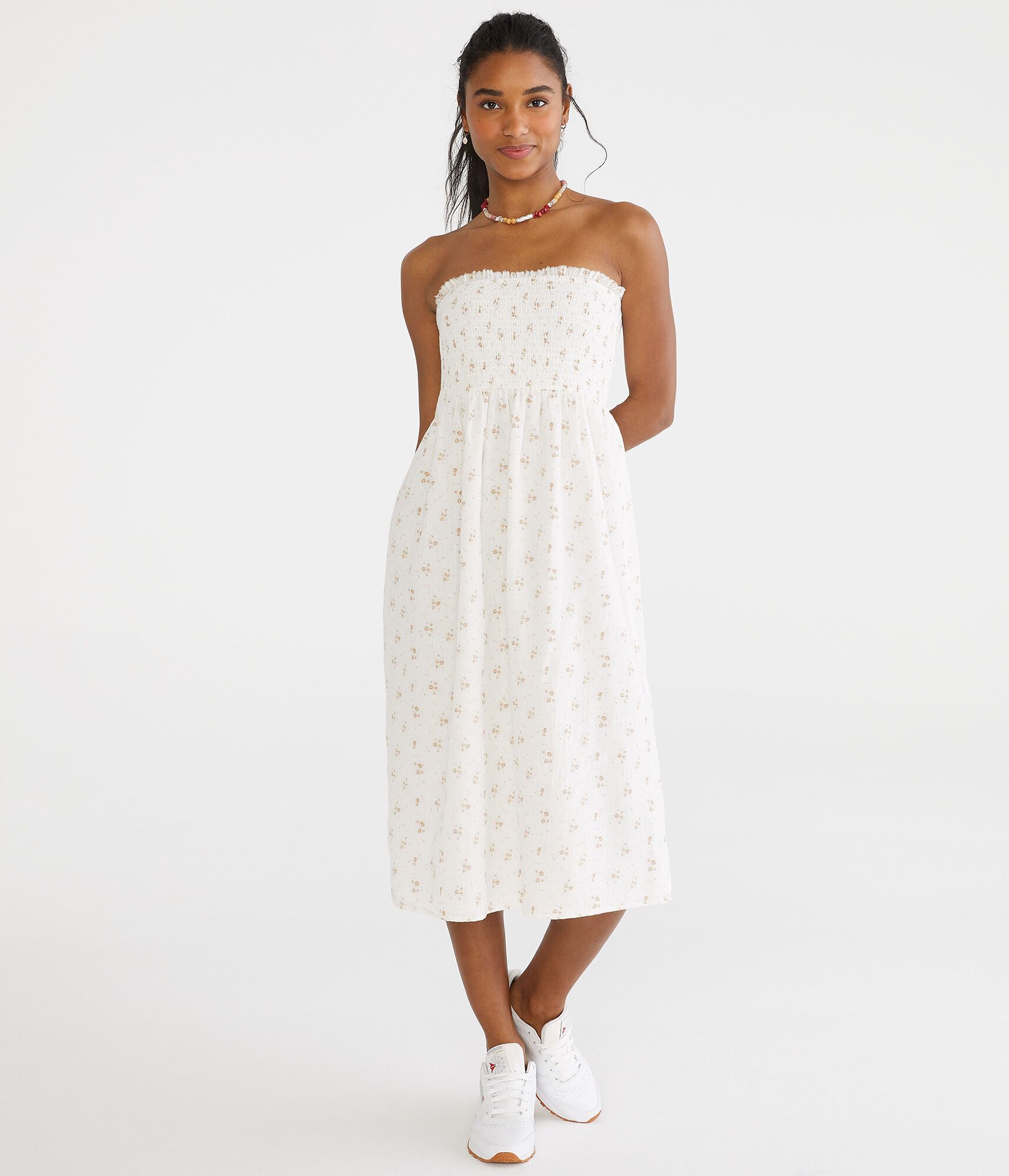 Floral Strapless Convertible Dress