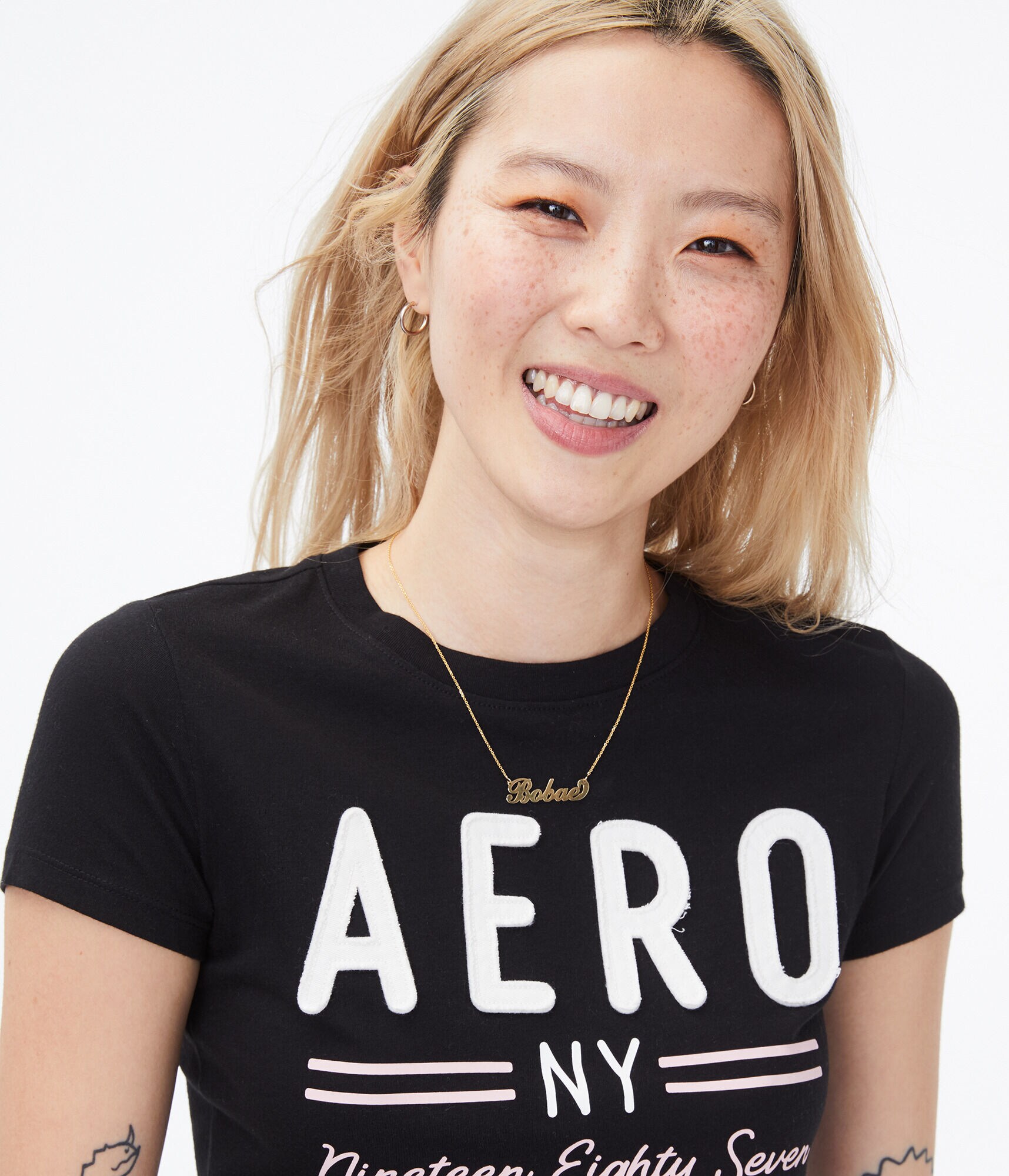 Aero NY Stripe Graphic Tee