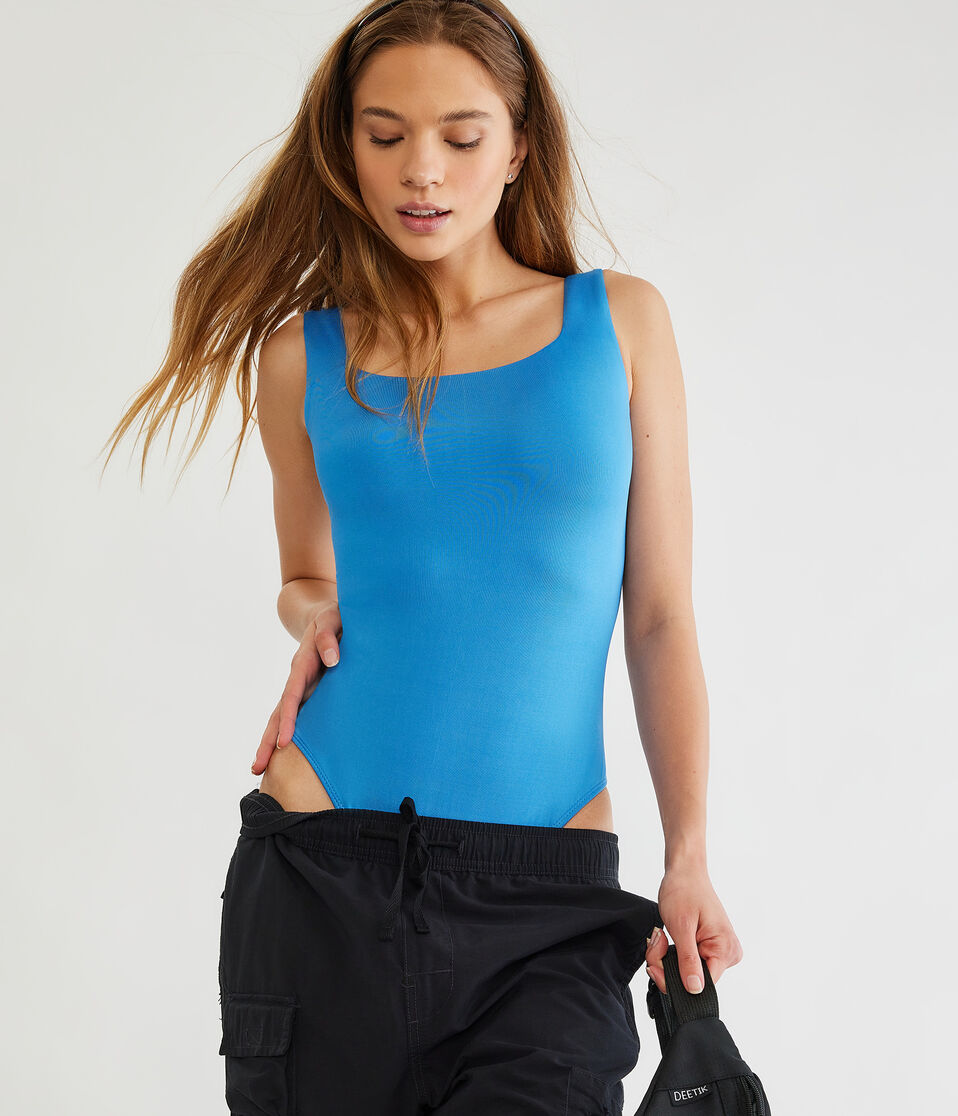 Seriously Soft Sculpt Square-Neck Bodysuit