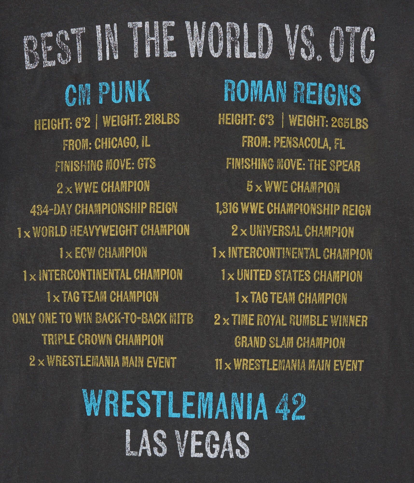 WWE WrestleMania 42 Relaxed Graphic Tee