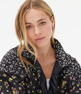 Floral Cropped Windbreaker Jacket