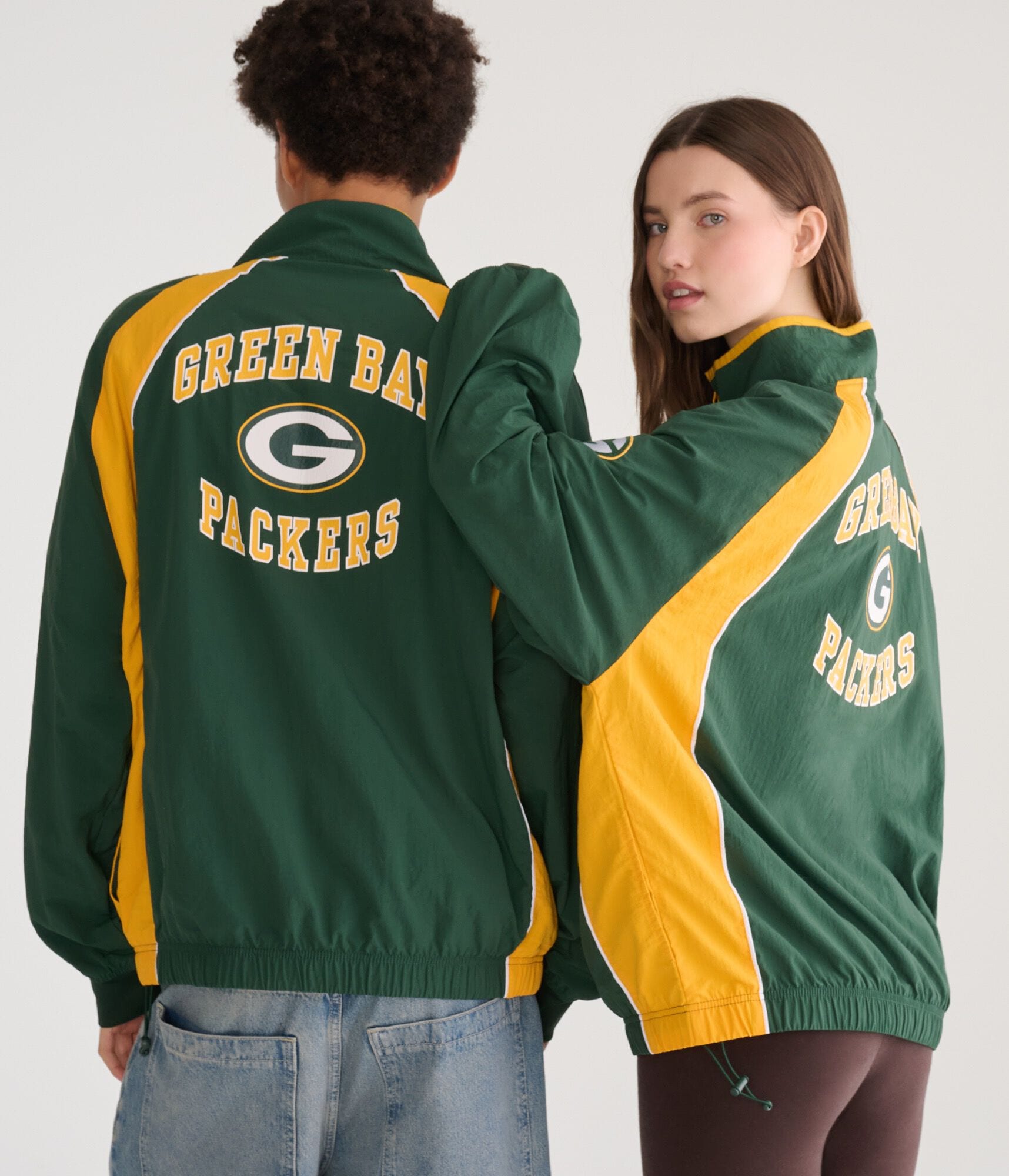 Green Bay Packers Quarter-Zip Track Jacket