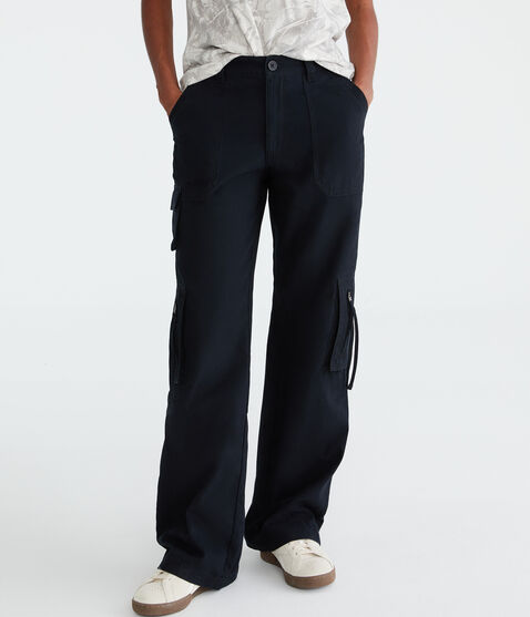 Mid-Rise Straight Utility Cargo Pants