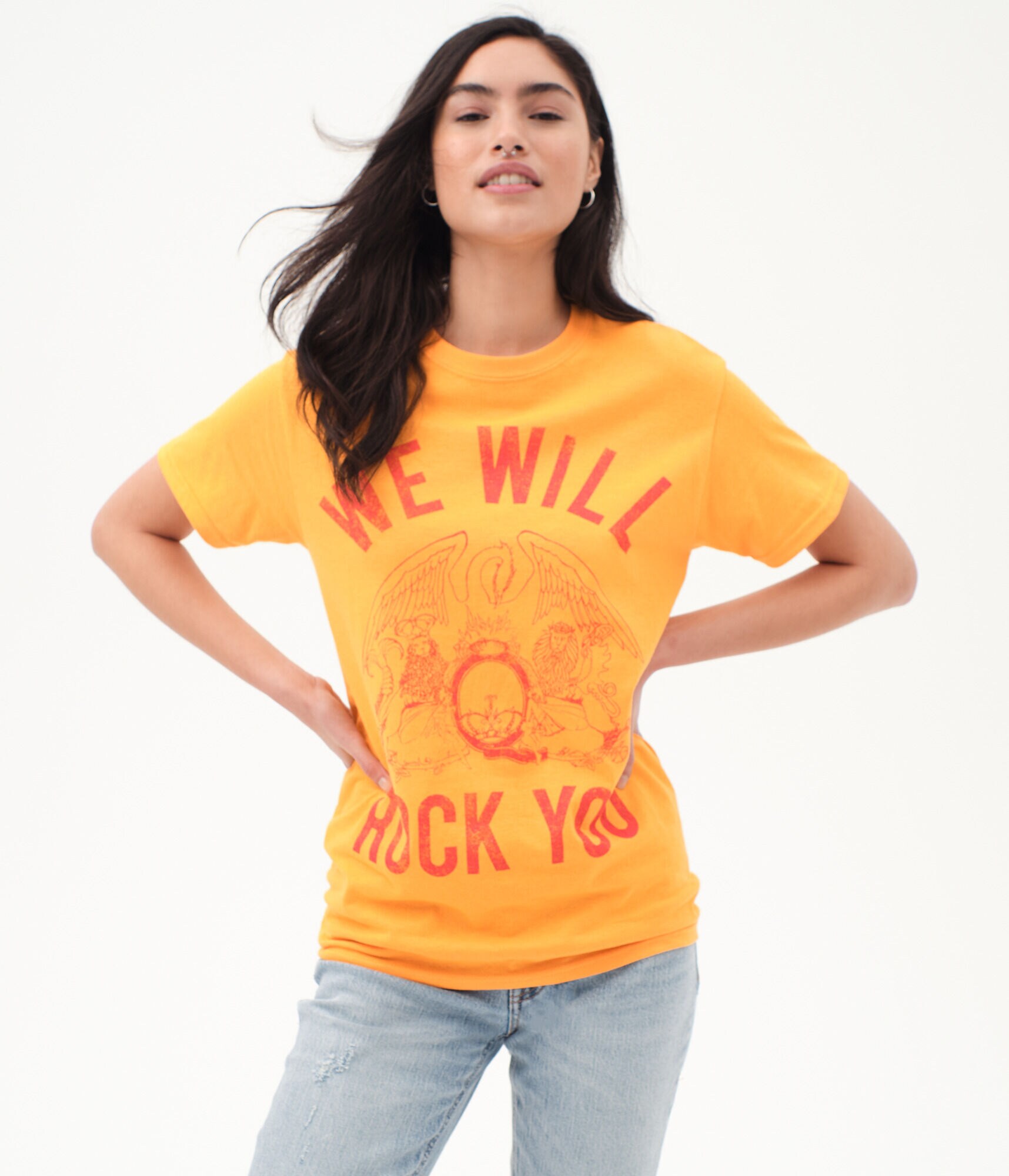 Queen We Will Rock You Boyfriend Tee