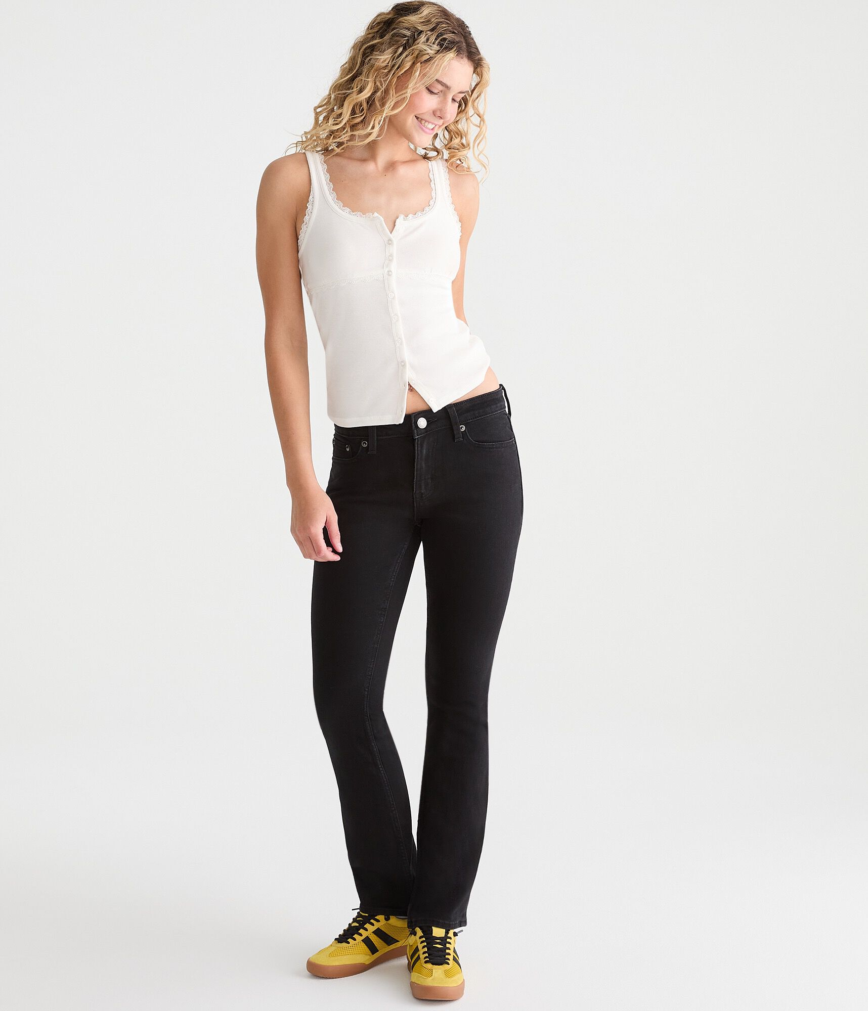 Mid-Rise Bootcut Jean