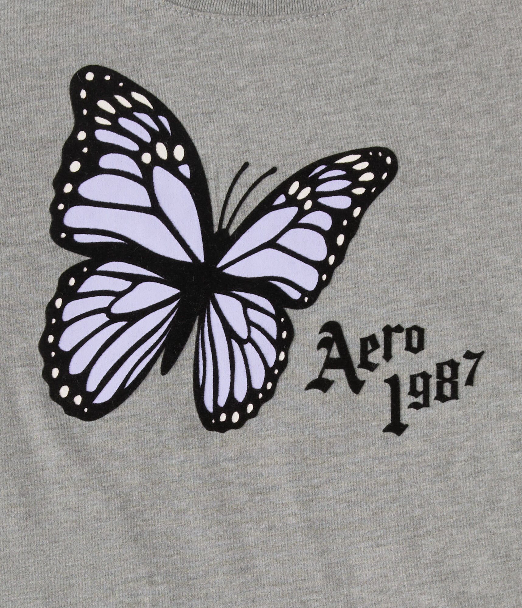 Aero 1987 Butterfly Flocked Graphic Tee