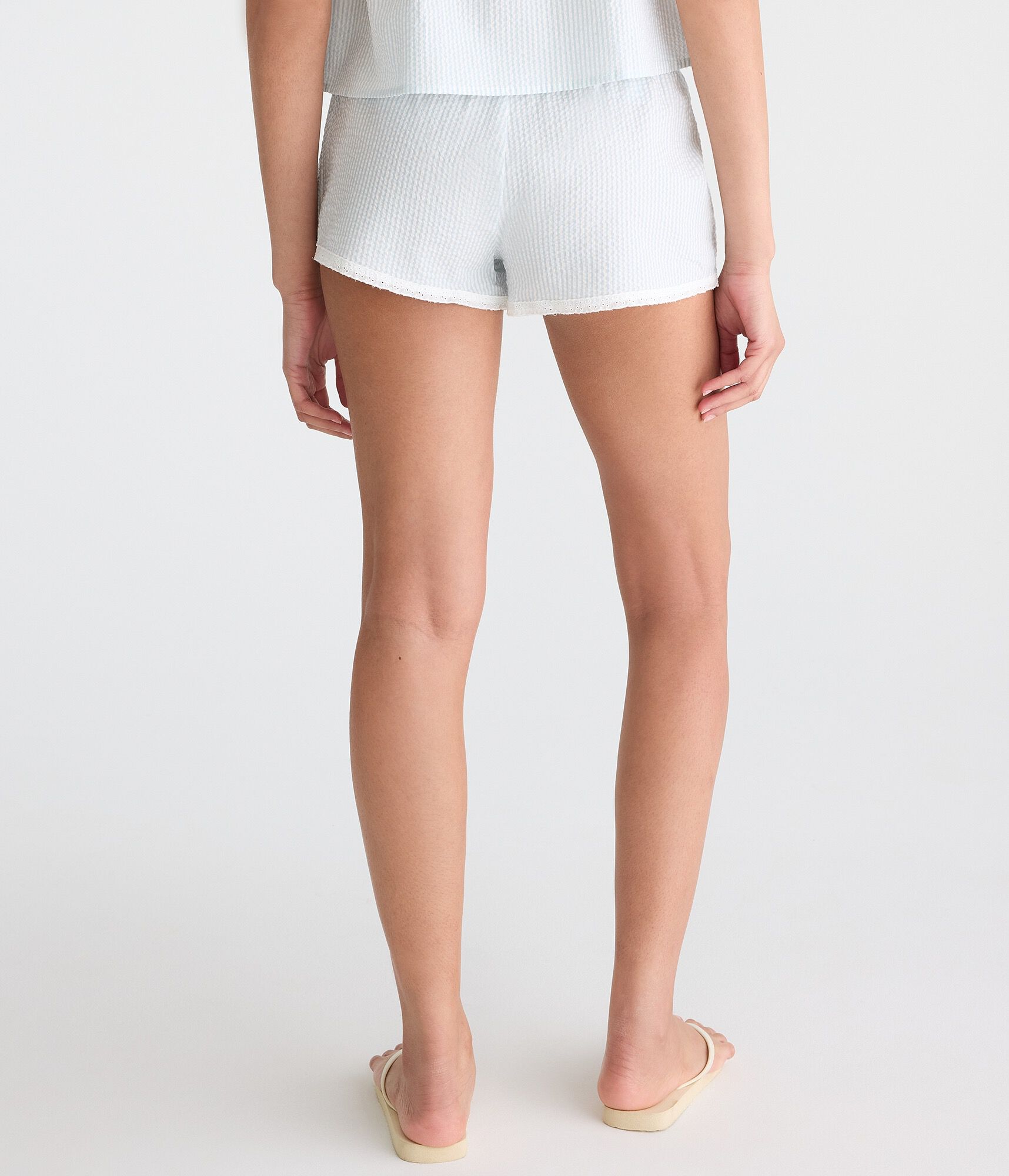 Seersucker Stripe Sleep Shorts