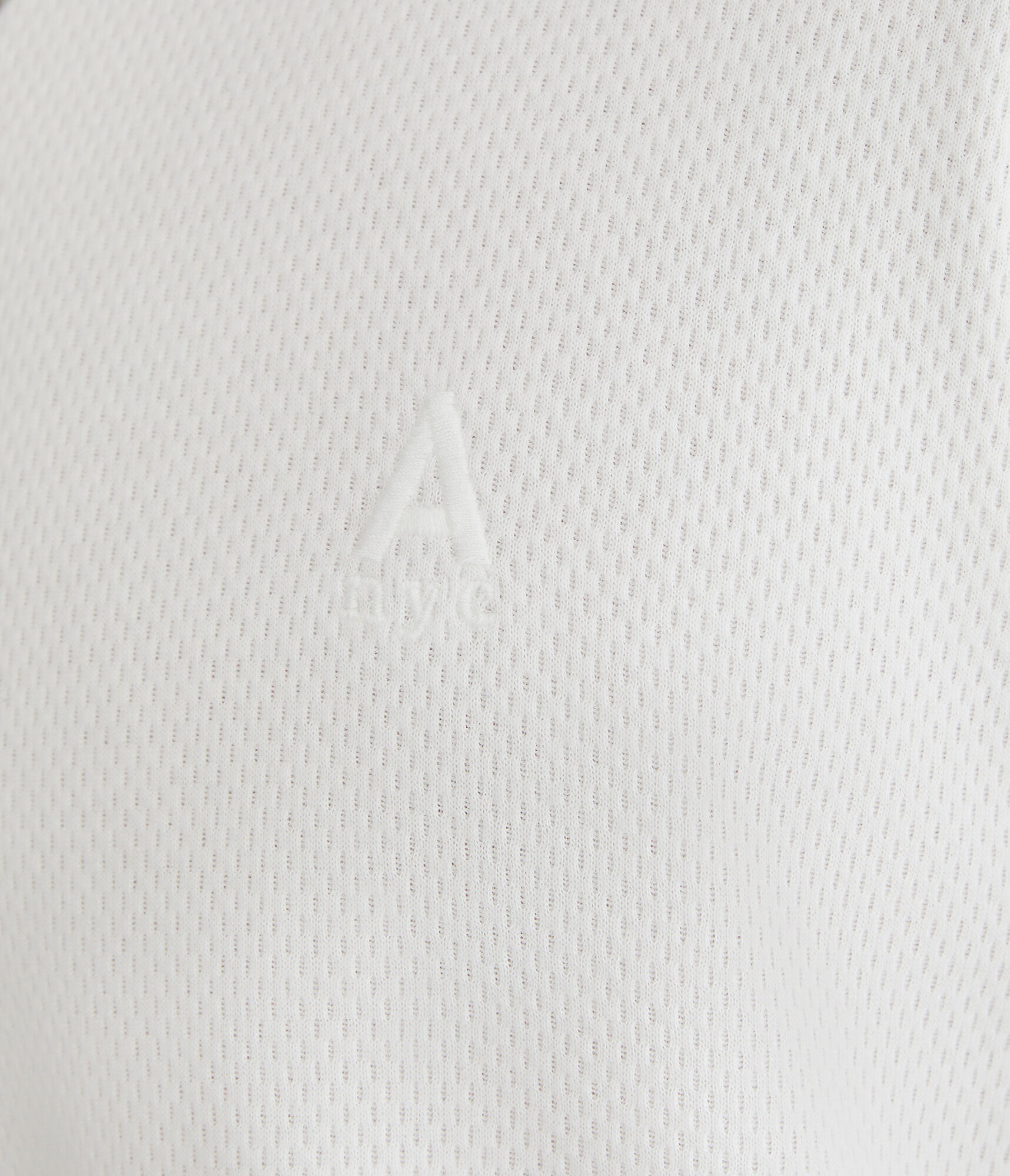 Long Sleeve Tonal Logo Thermal Crew Tee