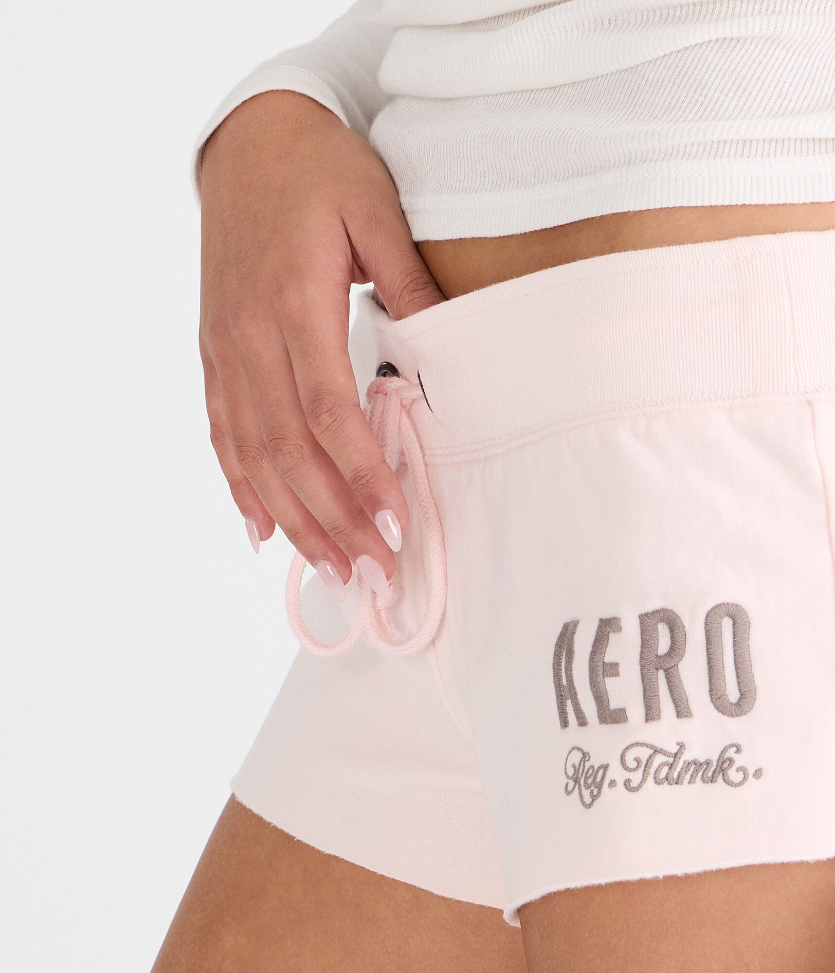 Aero Trademark Heritage Low-Rise Fleece Shorts
