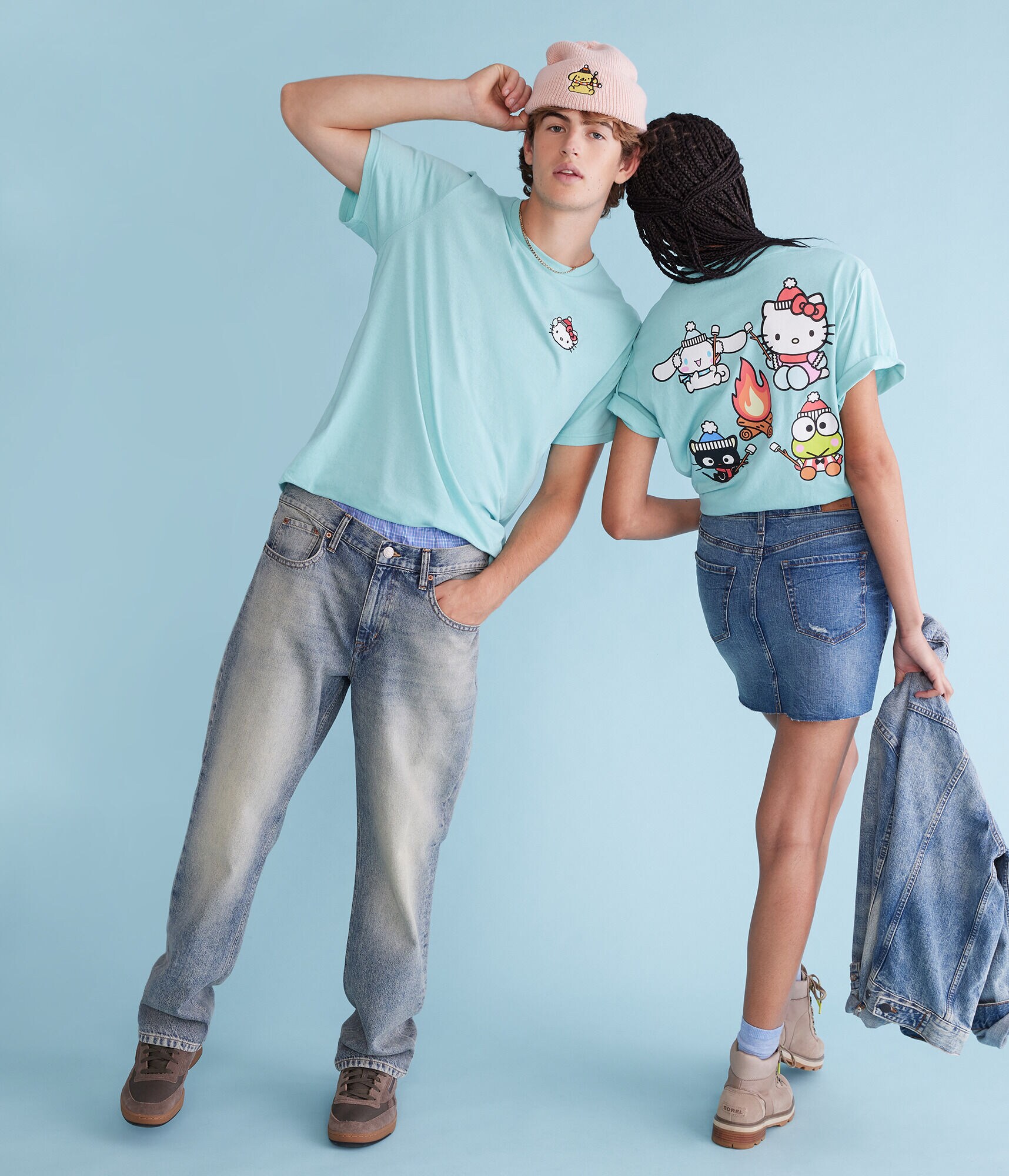 Hello Kitty Campfire Relaxed Graphic Tee