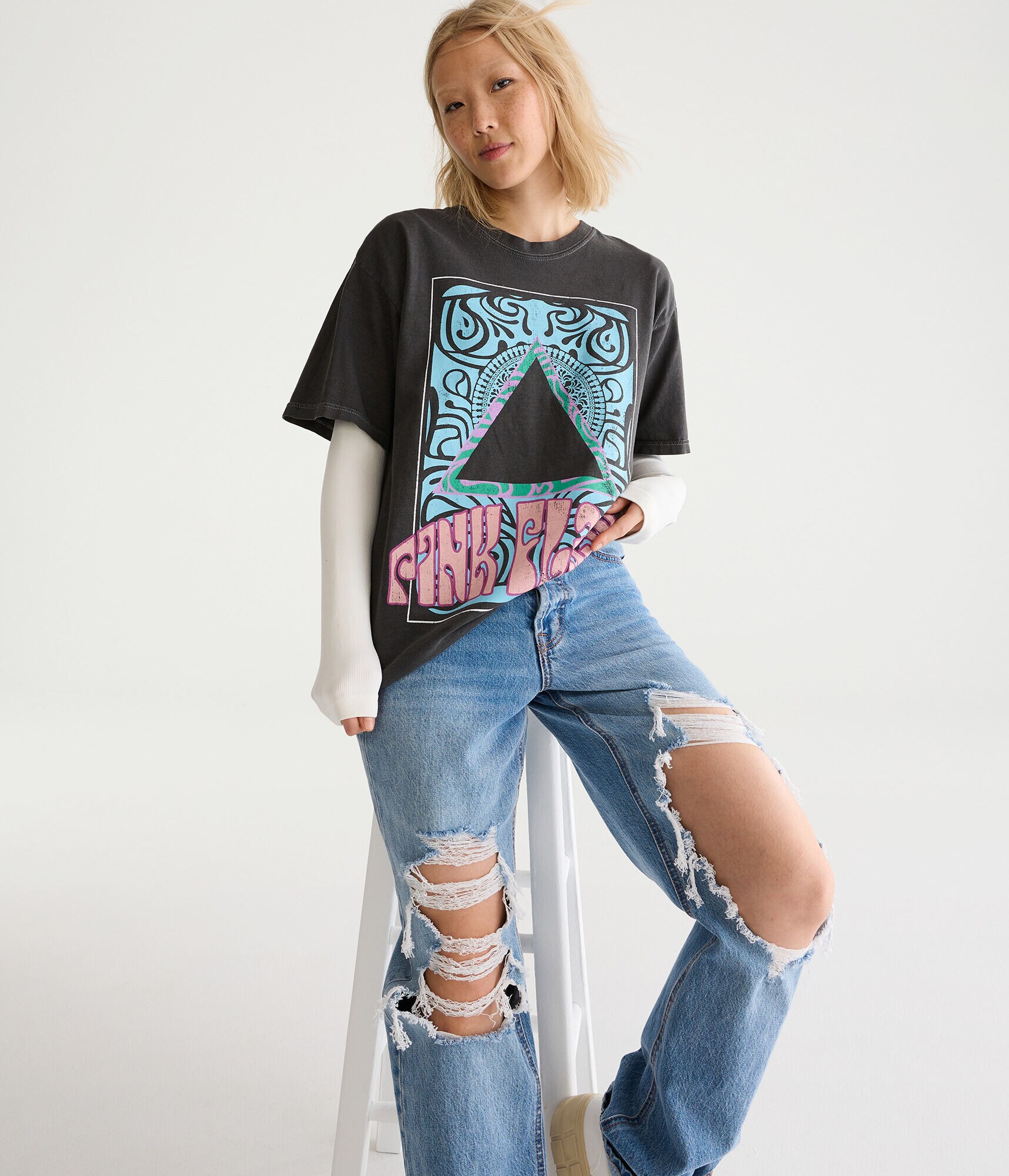 Pink Floyd Boyfriend Graphic Tee