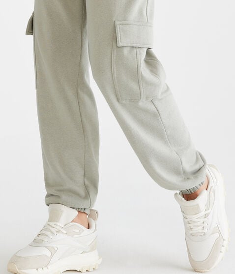 Slouchy Mid-Rise Cargo Sweatpants Slouchy Mid-Rise Cargo Sweatpants