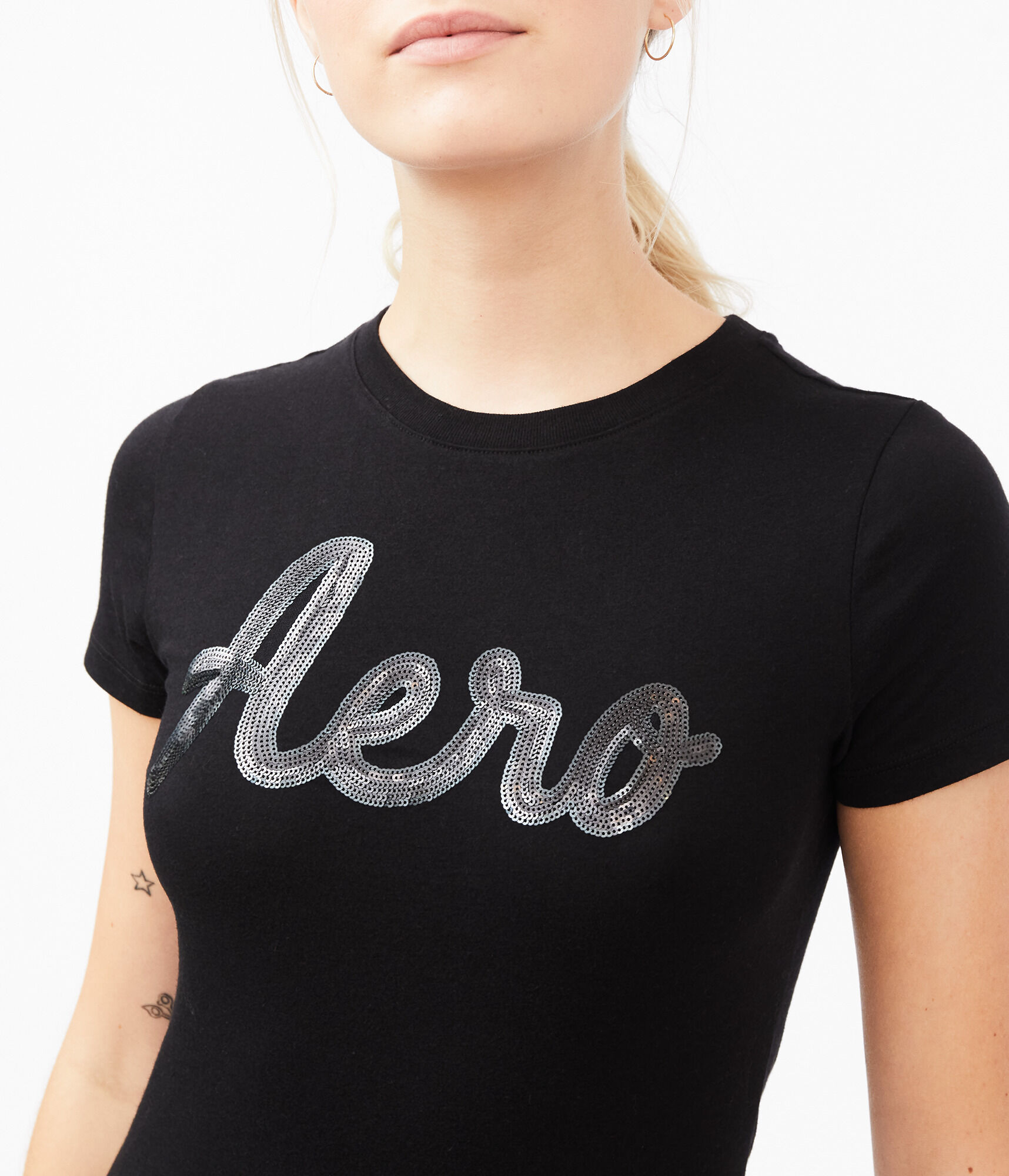 Sequin Aero Logo Graphic Tee