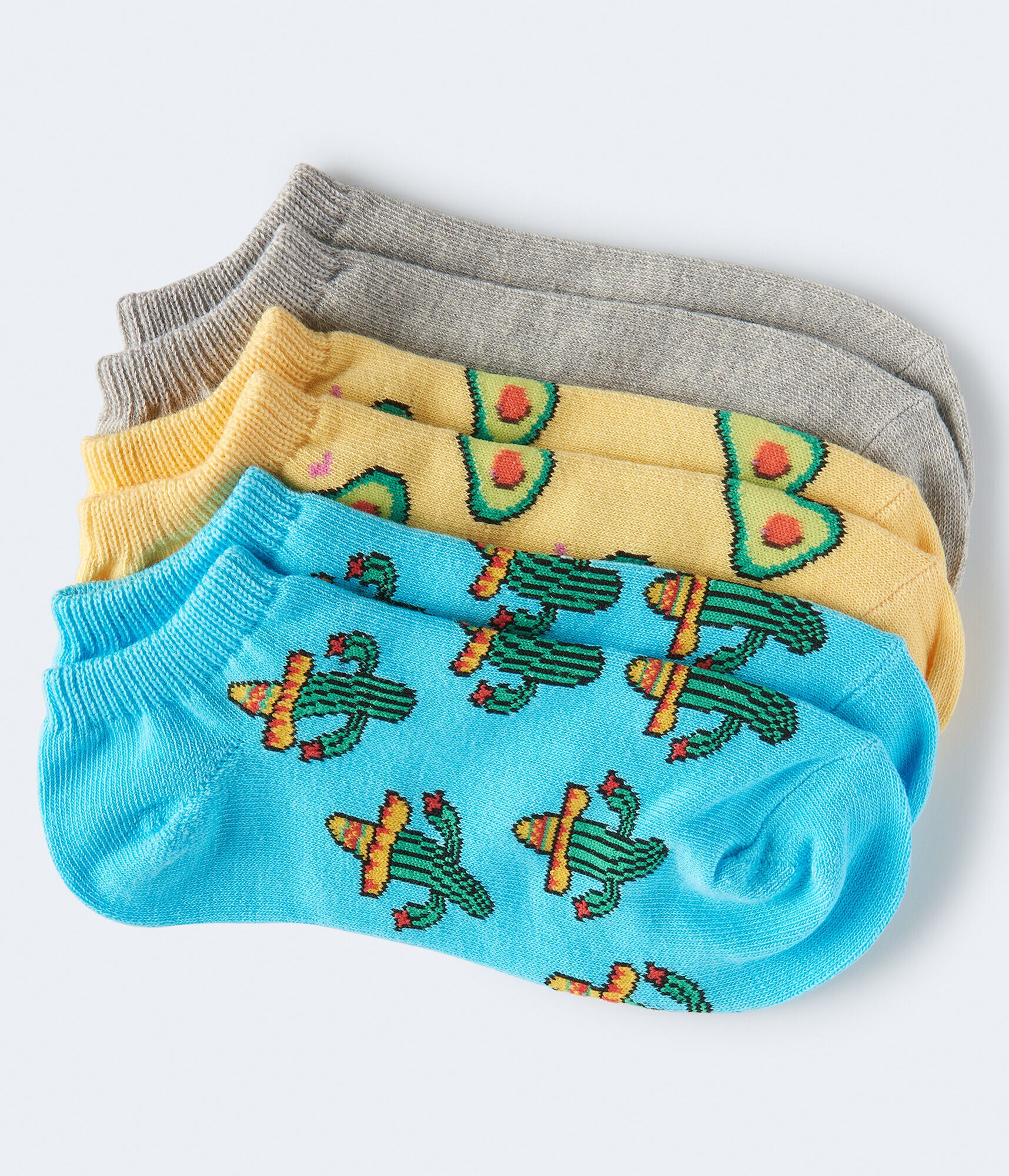 Cactus Ankle Sock 3-Pack