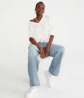 Shaker Knit V-Neck Sweater