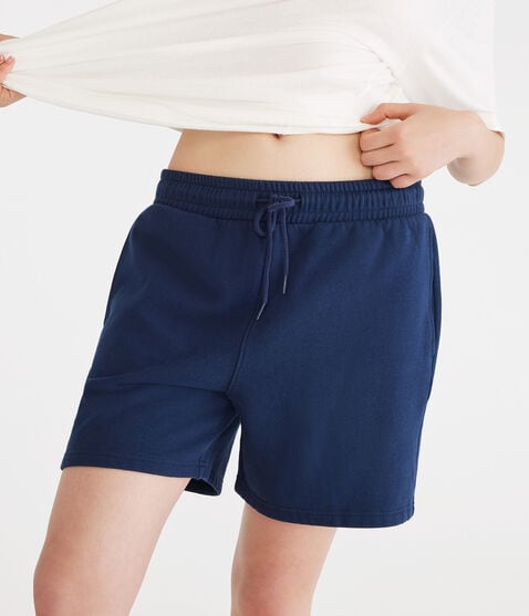 Essentials Solid Fleece Shorts 6"