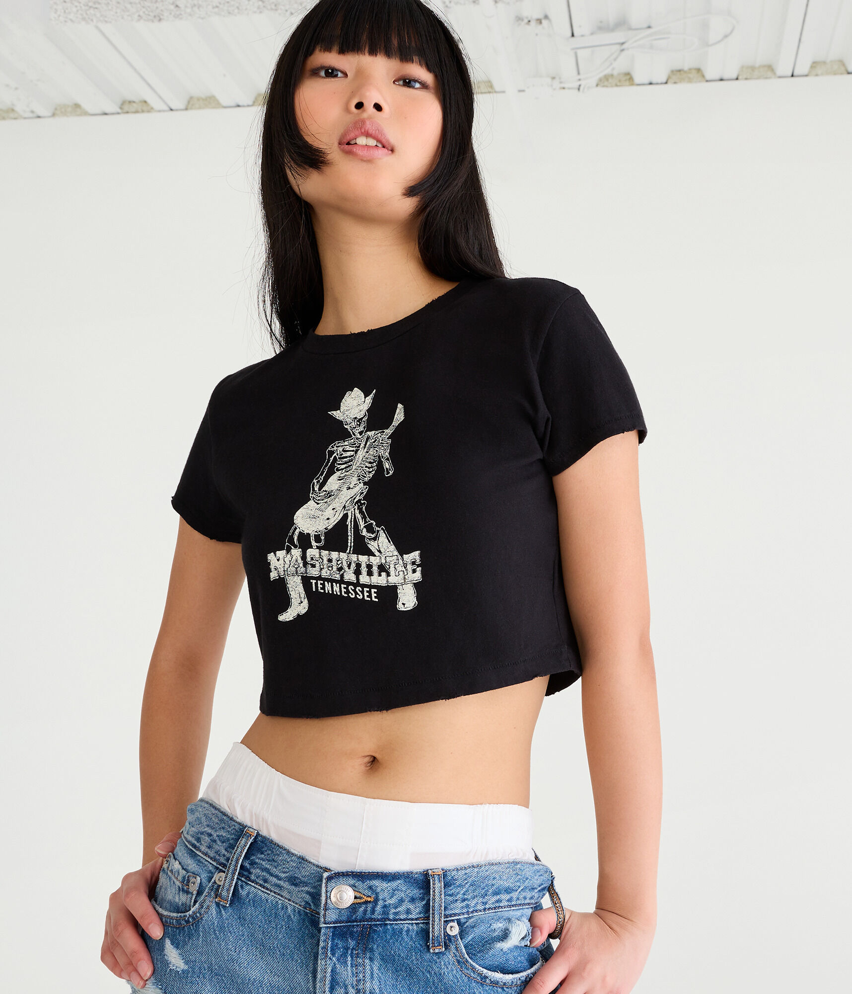 Nashville Skeleton Vintage Graphic Tee