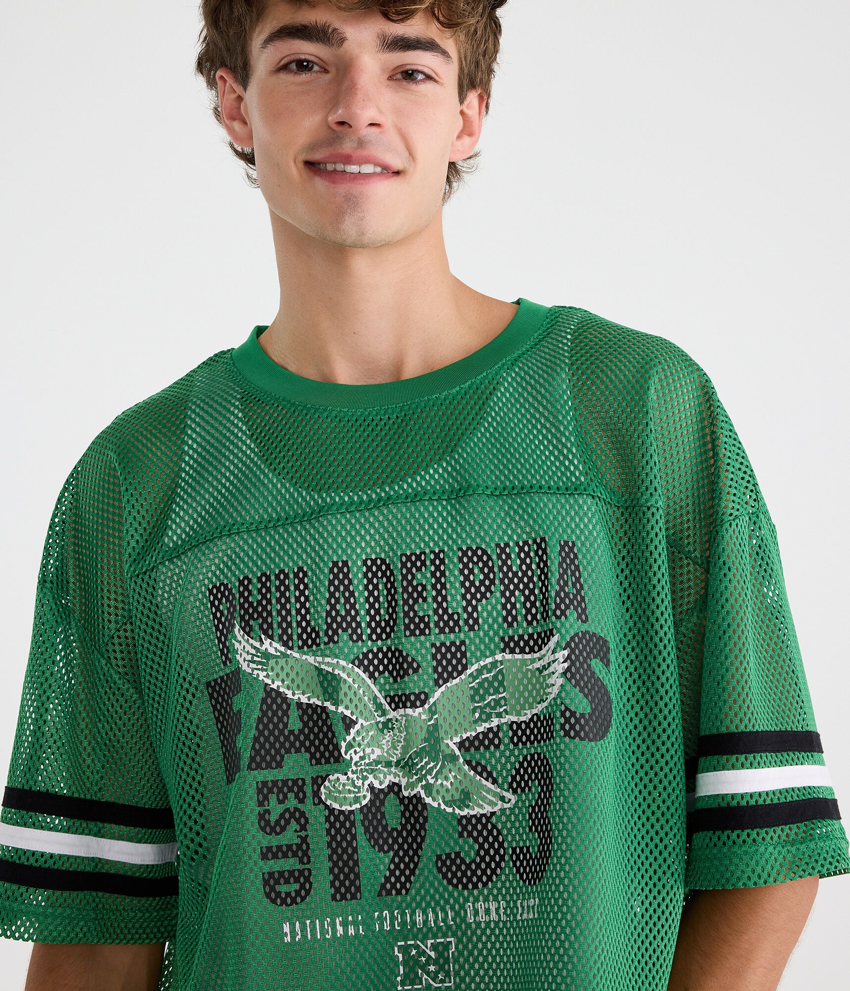 Philadelphia Eagles Boxy Mesh Top
