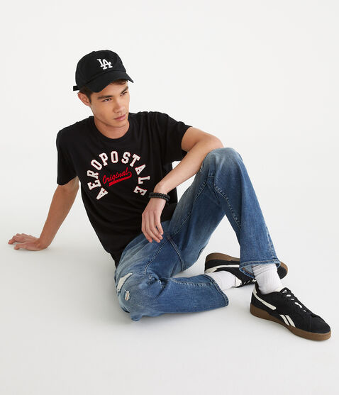 Aeropostale Circle Appliqué Graphic Tee Aeropostale Circle Appliqué Graphic Tee