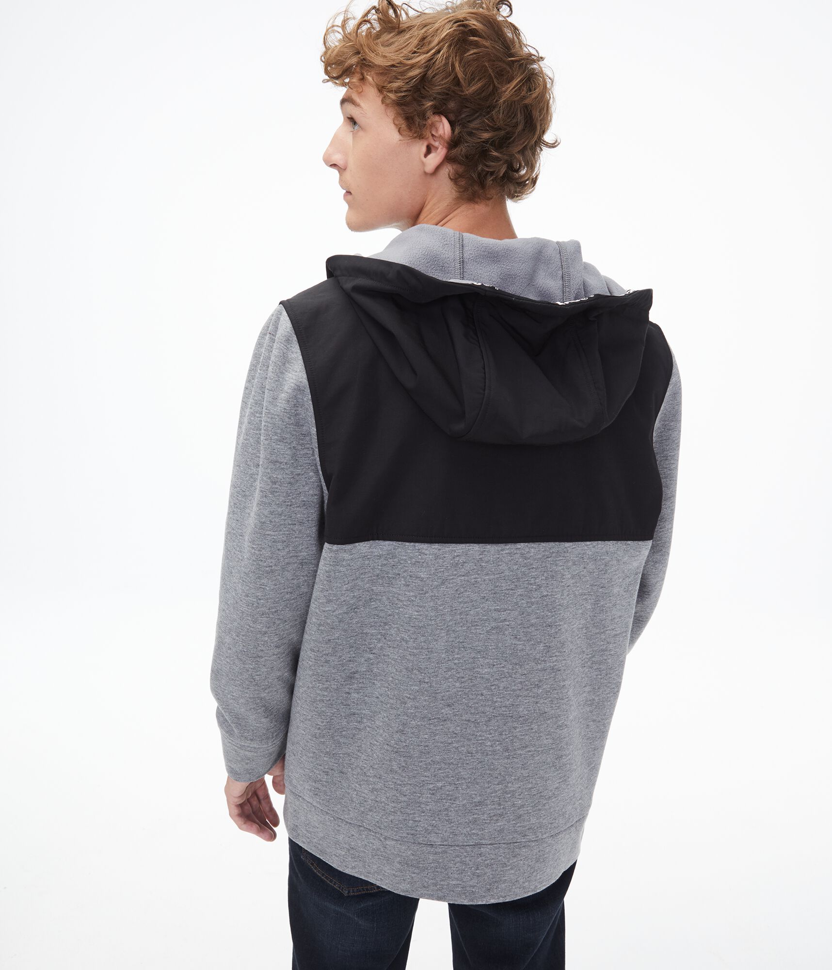 Mixed Media Tech Fleece Full-Zip Hoodie