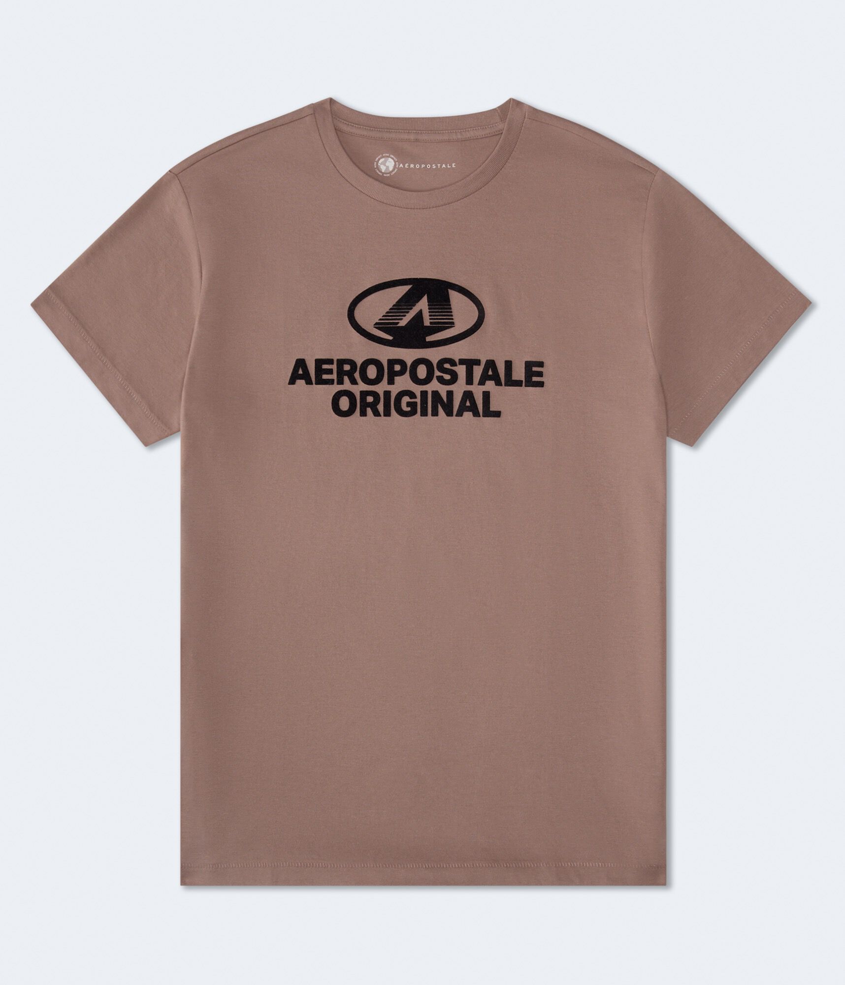 Aeropostale Star Circle Flocked Graphic Tee