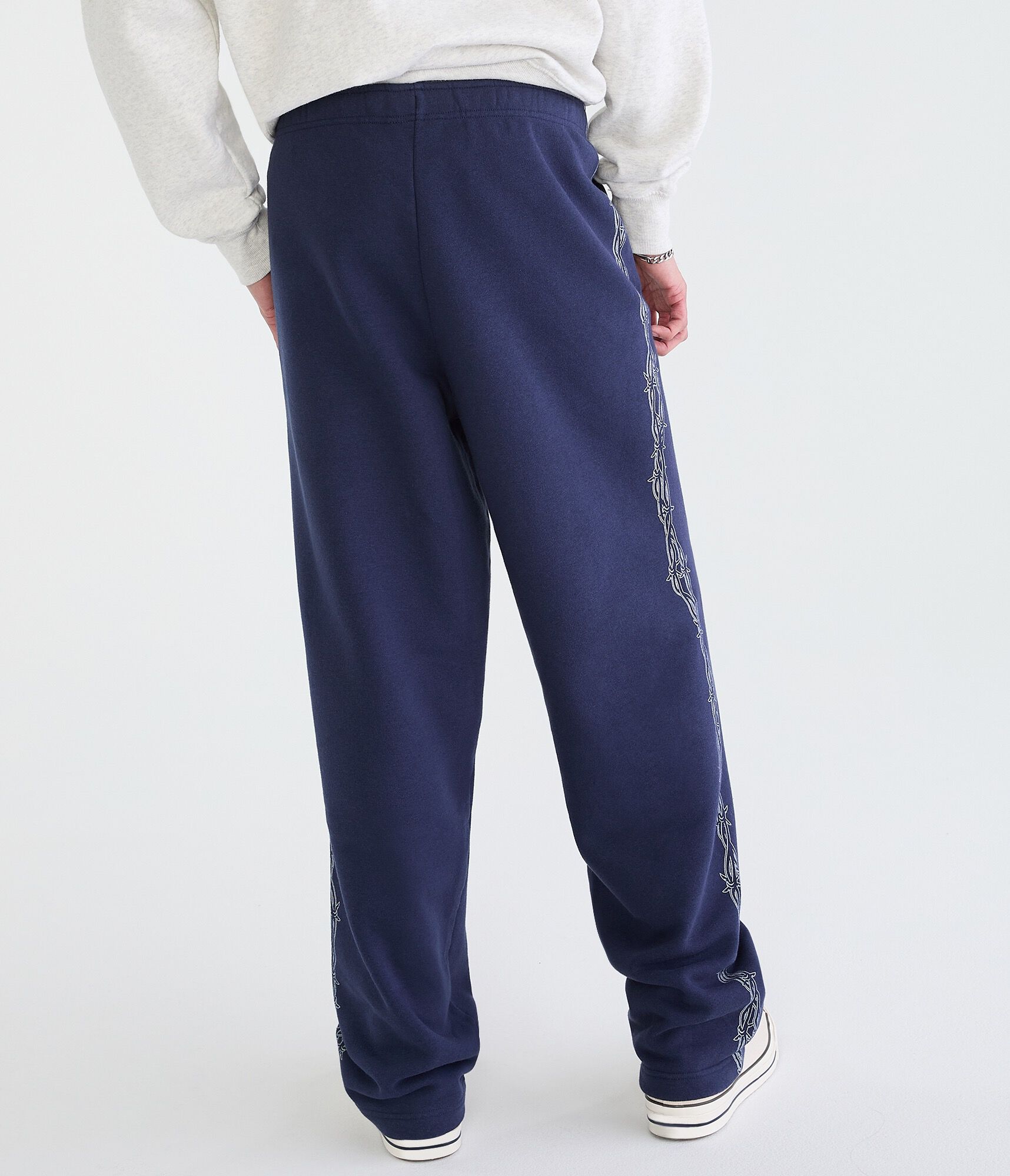 Cloud Soft Barbed Wire Baggy Fleece Sweatpants