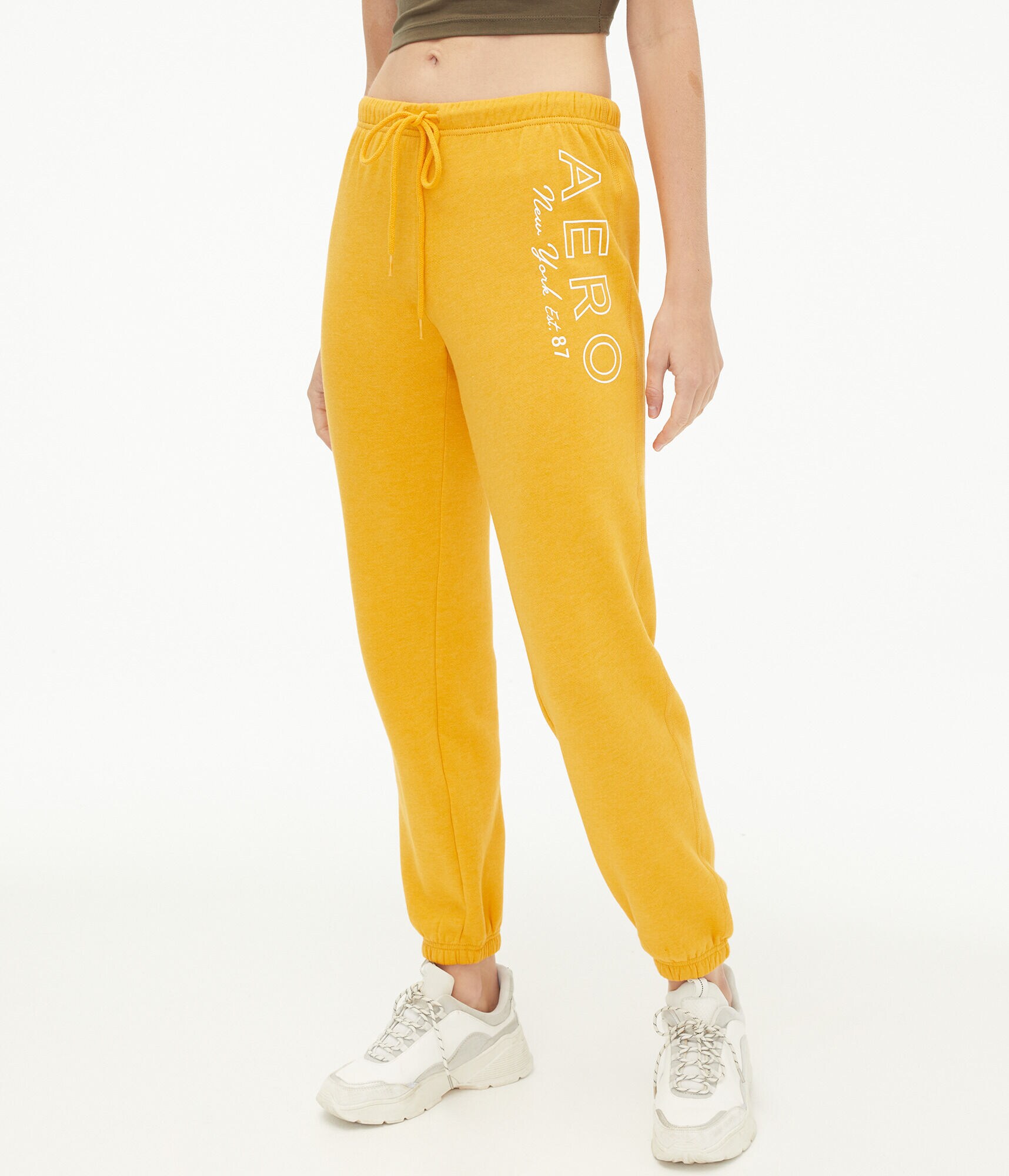 Aero New York Foil Cinched Sweatpants