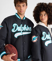Miami Dolphins Satin Bomber Jacket