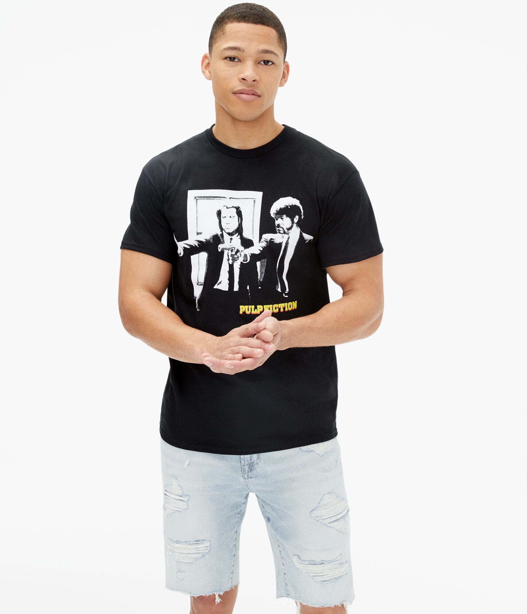 pulp fiction shorts and t shirt