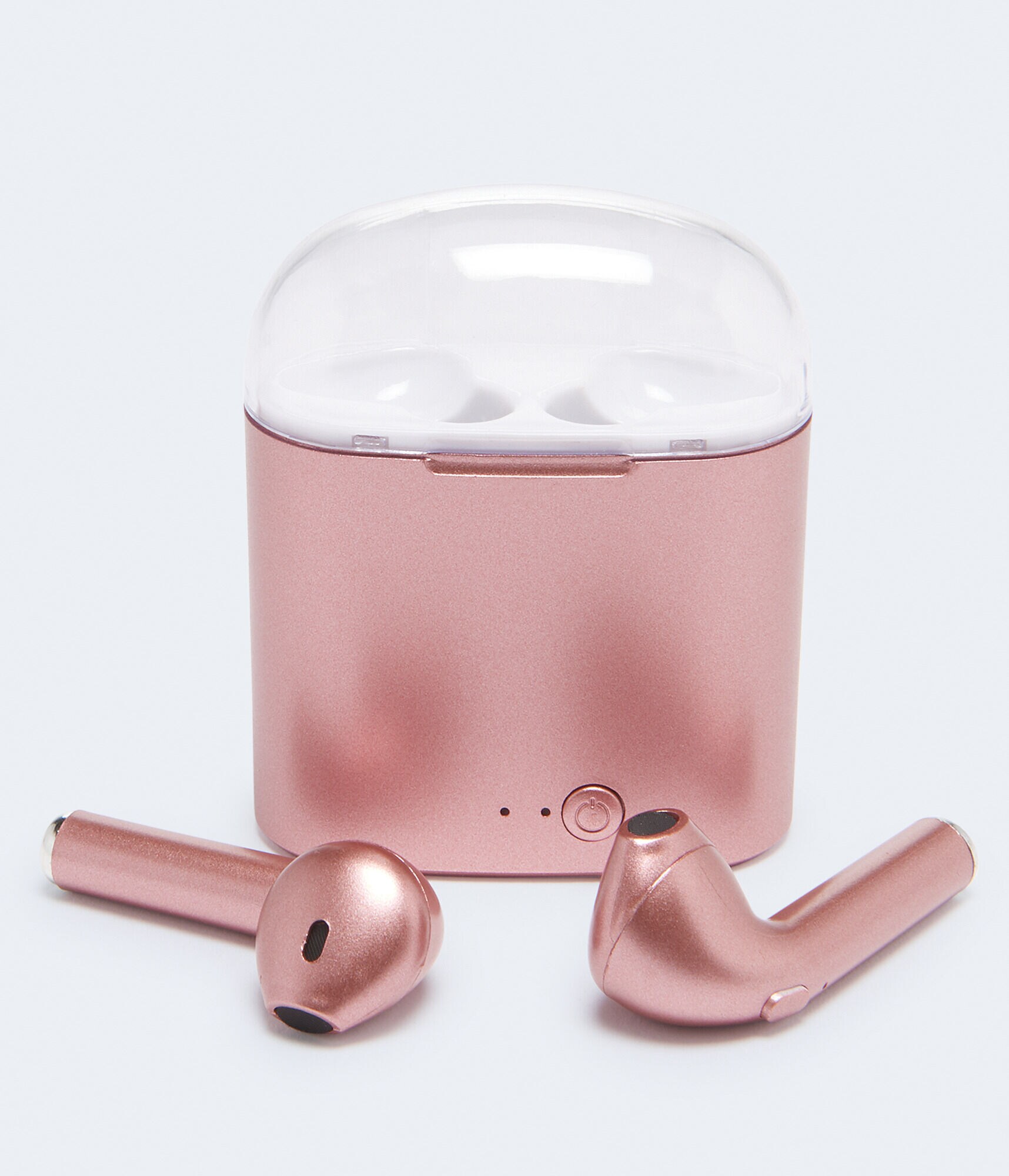 Metallic Wireless Earbuds With Case