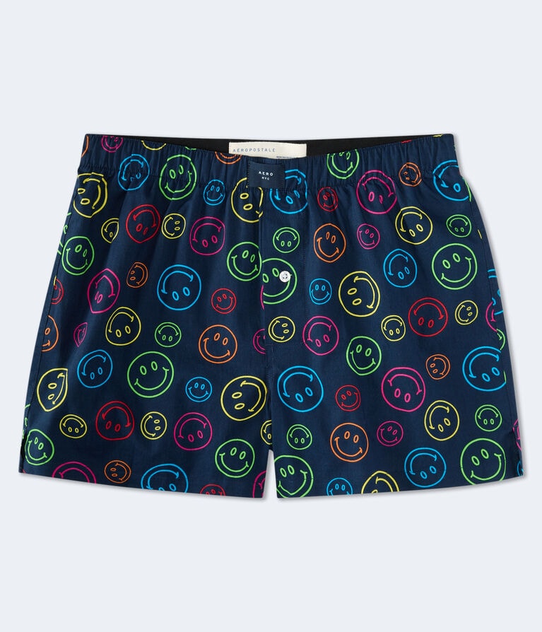 Smiley Face 4" Woven Boxers
