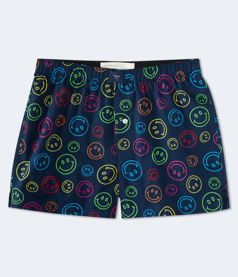 Smiley Face 4" Woven Boxers