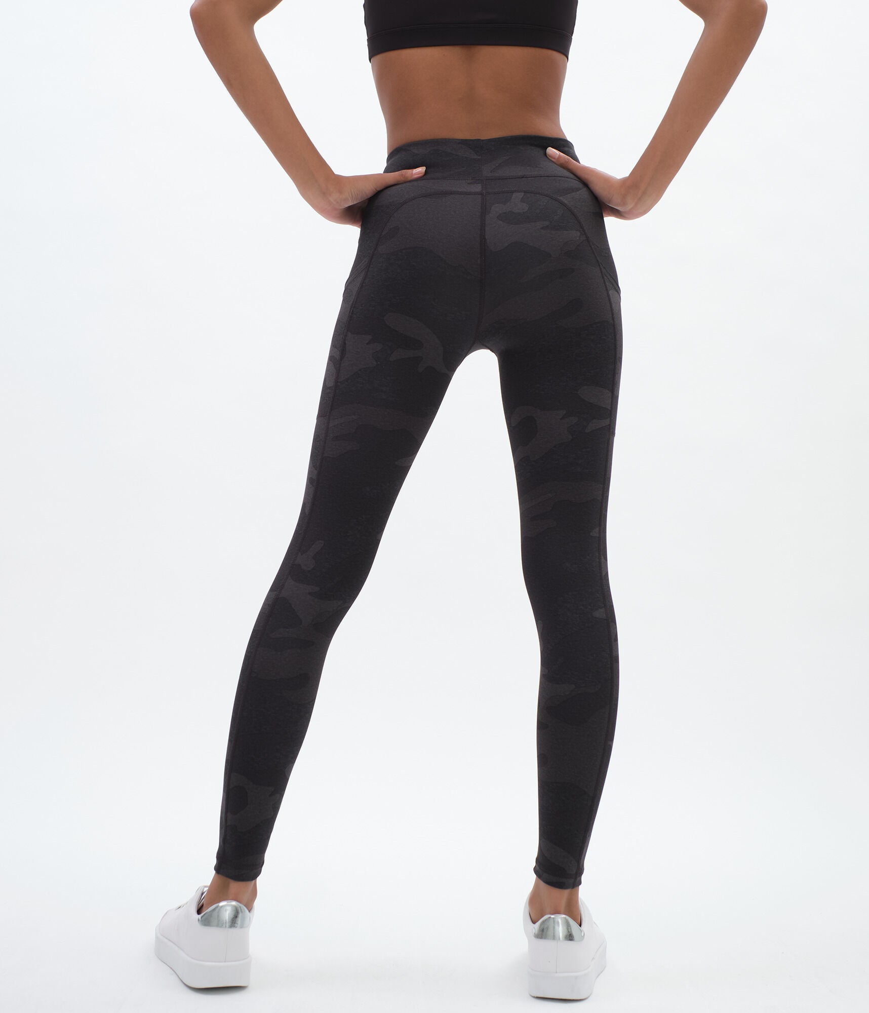 Dark Camo Flex High-Rise Pocket Ankle Leggings
