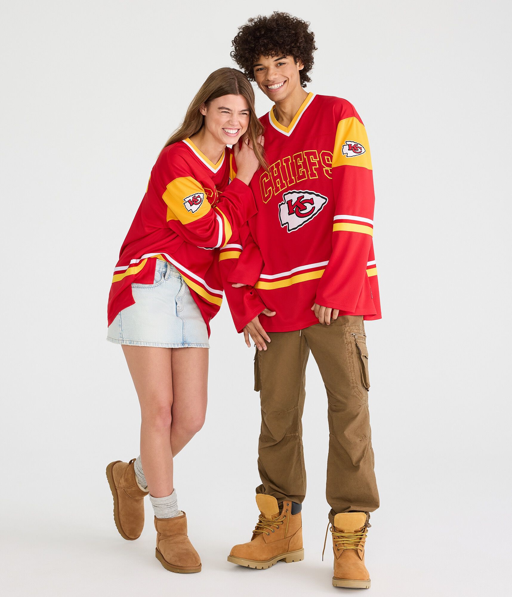 Long Sleeve Kansas City Chiefs V-Neck Top